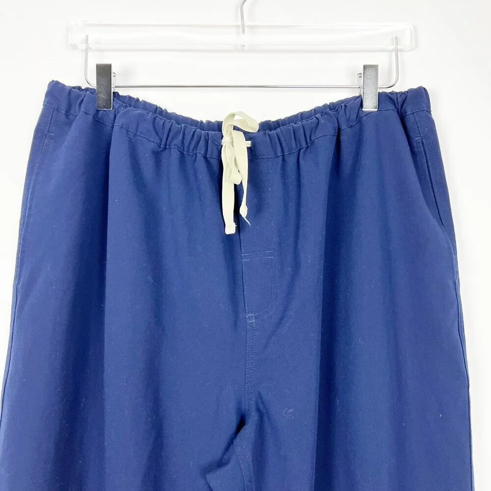 Figs Technical Collection Pisco Basic Scrub Pants Men's Size XL Navy Pull On